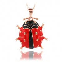 14K Gold Ladybug Necklace